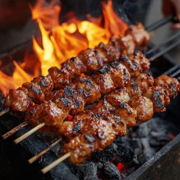Chicken Kababs & Rolls